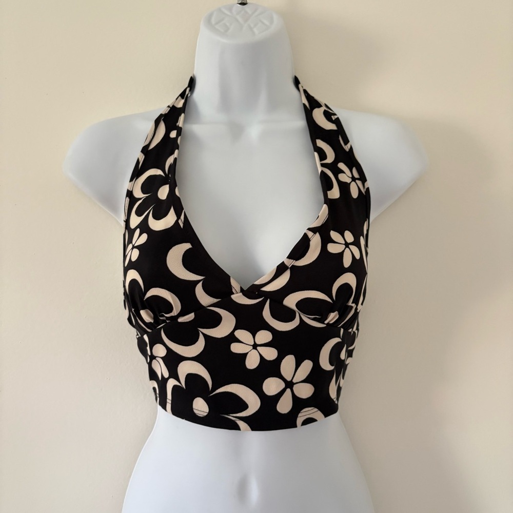 Altered State Floral Halter Neck Crop Top